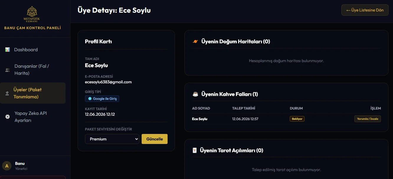 Doğum Haritası ve Yıldızname Analiz Talebi