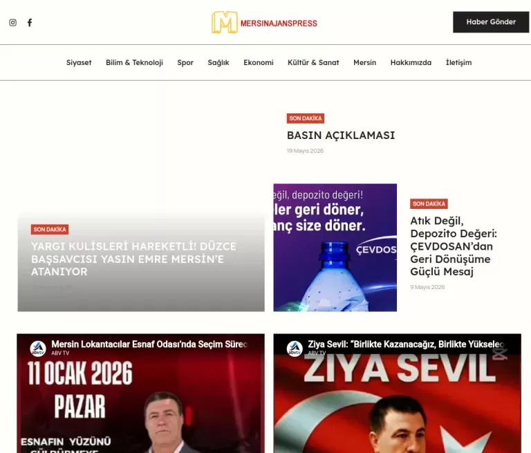 Mersin Ajans Press Tablet
