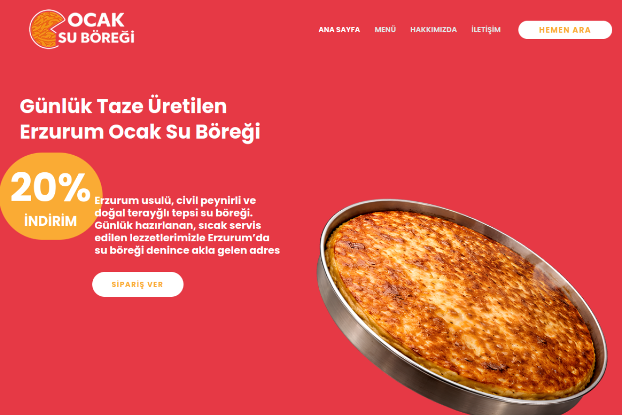 Ocak Su Böreği Desktop