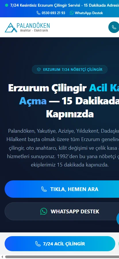 Palandöken Anahtar & Çilingir Mobile