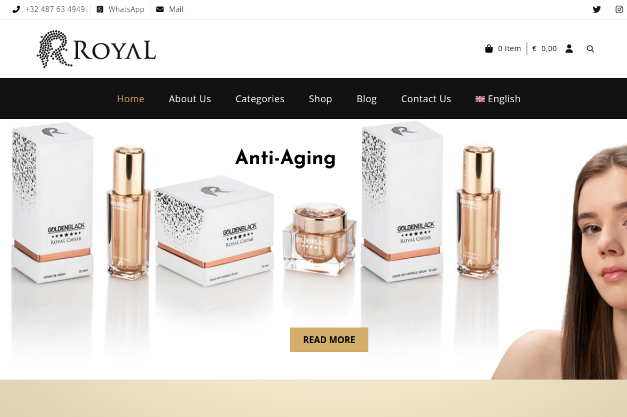 Royal Golden Black Desktop