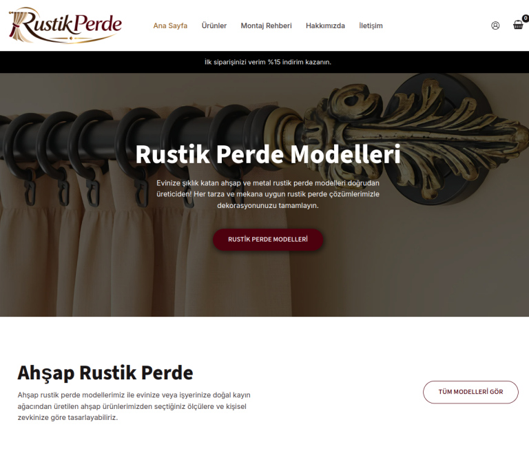 Rustik Perde Tablet